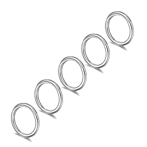 5 pcs 20g 18g 16g nose rings hoop set 316l surgical steel earrings tragus septum piercing cartilage hoop for women men