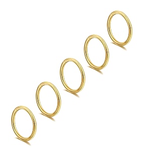 5 pcs 20g 18g 16g nose rings hoop set 316l surgical steel earrings tragus septum piercing cartilage hoop for women men