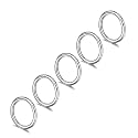 5 Pcs 20G 18G 16G Nose Rings Hoop Set 316L Surgical Steel Earrings Tragus Septum Piercing Cartilage Hoop For Women Men
