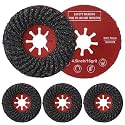 5 Pcs 4.5" x 7/8" Silicon Carbide Grinding Disc, 16 Grit