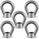 5 Pcs 5/8" Lifting Eye Nuts, Forged Alloy Steel Thread Fastener