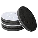 5 Pcs 5 Inches Interface Pads 8 Holes Orbital Sander Foam Pads