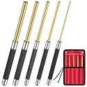 5 Pcs Brass Punch Set, 8'' Long, 5 Size, with Pouch