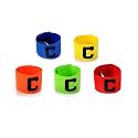 5 Pcs Captain Armband Football, Captain Band Football for People, Durable Captain Arm Band for Sports Matches and Training, Multi-Sport Team Leadership Identification