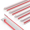 5 PCS Clear Self-Adhesive Wall Corner Protector - 0.98” x 35.4” | Narrow Baby Proof Corner Guard for Walls, Furniture, Stairs, Cabinets