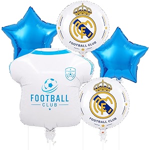 5 Pcs Football Theme Foil Balloon Set