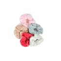 5 pcs Fur rubber bands large fur rubber bands Microfiber towel scrunchiesfor winter for girls rubber bands Soft velvet hair ties(Multi color)
