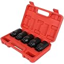 5-Piece 1/2 Inch Drive Deep Impact Axle Hub Socket Set 12 Point