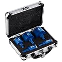5 Piece Set 20/25/35/45/50mm Diamond Hole Saw Set With Tri Shank For Porcelain Tiles Ceramic Slate Stone Granite Marble Glass. Diamond Core Holesaw/Hole Cutter Set