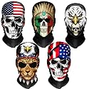 5 Pieces Halloween Mask for Adult Kids Party Skull Face Masks Funny Gift Full Face Mask for Men & Women