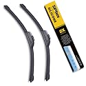 5 PLUS Premium Silicone Windshield Wipers Blades 26" and 18" Fit J-Hook Arm