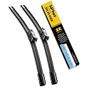 5 PLUS Premium Silicone Wiper Blades 26"+20" Front Fit Top Lock Arms 2-PACK