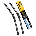 5 PLUS Premium Silicone Wiper Blades 26"+20" Front Fit Pinch Tab Arm 2-PACK