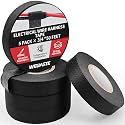 5 Rolls 3/4 Inch x 50 FT Premium Wiring Harness Tape, High Temp Wire Cable Loom Self-Adhesive, Fabric Tape for Electrical Automotive Engine Harness Wrap, Protection Noise Damping Cables Fixed
