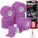 5 Rolls Purple Kinesiology Tape, 2 inch x 16.4 Feet Kinetic Tape