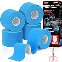 5 Rolls Blue Kinesiology Tape, 2 inch x 16.4 Feet Kinetic Tape