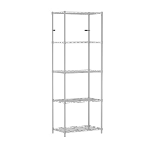 5-Shelves Wheels Heavy Duty Steel Storage Rack