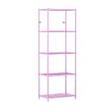 5-Shelves Wheels Heavy Duty Steel Storage Rack