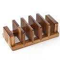 5 Slot Acacia Wood Cutting Board Holder