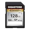 【5-Years Data Recovery】GIGASTONE 128GB SD Card 4K Camera Pro, 150MB/s Read