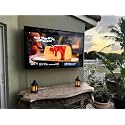 50-55 inch Weatherproof Outdoor TV Cover with Lock, Hard Cover and Durable, Clear Dust-proof Television Enclosure for 50-55 inch Screens for Outside, TV Wall Mounting Bracket Included