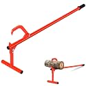 50.9" Adjustable Timberjack Log Lifter, Heavy Duty Steel Log Jack