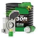 50 AMP Generator Inlet Box and 30Ft Generator Cord Kit
