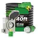 50 AMP Generator Inlet Box and 40Ft Generator Cord Kit