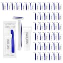 50 Disposable Razors in Bulk,Razors Individually Wrapped Bulk