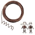 50 Feet Copper Aluminum Craft Wire, 16 Gauge 1.5mm Thickness Sculpting Wire, Armature Wire for Sculpting, Bendable Metal Craft Wire for Making Dolls Skeleton DIY Crafts