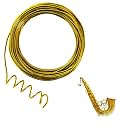 50 Feet Gold Aluminum Craft Wire, 12 Gauge 2mm Thickness Sculpting Wire, Armature Wire for Sculpting, Bendable Metal Craft Wire for Making Dolls Skeleton DIY Crafts