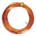 Chudeng 50 Feet Orange Aluminum Craft Wire, 16 Gauge 1.5mm Thickness Sculpting Wire, Armature Wire for Sculpting, Bendable Metal Craft Wire for Making Dolls Skeleton DIY Crafts