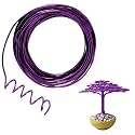 50 Feet Purple Aluminum Craft Wire, 16 Gauge 1.5mm Thickness Sculpting Wire, Armature Wire for Sculpting, Bendable Metal Craft Wire for Making Dolls Skeleton DIY Crafts
