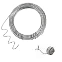 50 Feet Silver Aluminum Thin Craft Wire, 18 Gauge 1mm Thickness Sculpting Wire, Armature Wire for Sculpting, Bendable Metal Craft Wire for Making Dolls Skeleton DIY Crafts