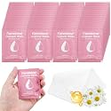 twoworld 50 Feminine Wipes Flushable Travel Individually Wrapped