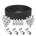 50Ft 1/4 inch Hydraulic Hose with 20PCS 1/4" Fittings