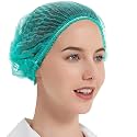 50 GREEN Disposable Nonwoven Bouffant Caps, Hair Net, Cape For Hospital, Salon, Spa, Catering, Laboratories, Dust-free Workspace. (GREEN)
