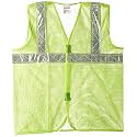 Aktion Safety 50 GSM Aarvee Cloth Safety Jacket with Reflective Tape (2 inch Tape, Green) - Pack of 10