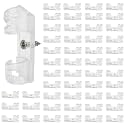 50 Pack 1/5 Inch Clear Rope Light Clips with Stainless Steel Screws, Invisible Soft Plastic Mounting Kit with Adhesives Pads for Outdoor Christmas Lights, Cable Clamps for Wire Management
