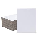 50 Pack 9x12 Inch White Corrugated Cardboard Sheets, Corrugated Cardboard Filler Insert Sheet Pads for Mailing, Pack Shipping,Backing, Craft Card Board