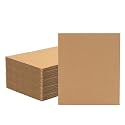 50 Pack 8.5x11 Inch Brown Corrugated Cardboard Sheets, Corrugated Cardboard Filler Insert Sheet Pads for Mailing, Pack Shipping, Cardboard Backing, Craft Card Board