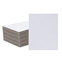 50 Pack 8.5x11 Inch White Corrugated Cardboard Sheets, Corrugated Cardboard Filler Insert Sheet Pads for Mailing, Pack Shipping, Cardboard Backing, Craft Card Board