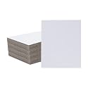 50 Pack 8x10 Inch White Corrugated Cardboard Sheets, Corrugated Cardboard Filler Insert Sheet Pads for Mailing, Pack Shipping, Backing, Craft Card Board