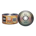 50 Pack Arita DVD-R 16X 4.7GB/120Min Branded Logo Top Write Once Blank Disc