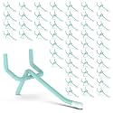 50-Pack Blue Pegboard Hooks 2 Inch - Fits 1/8 and 1/4 Inch Boards
