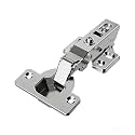 50 Pcs Full Overlay Frameless Soft Close Cabinet Hinges,105° 3-Way