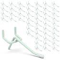 50-Pack Green Pegboard Hooks 2 Inch - Fits 1/8 and 1/4 Inch Boards