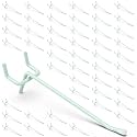 50-Pack Green Pegboard Hooks 4 Inch - Fits 1/8 and 1/4 Inch Boards
