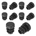 M METERXITY 13/32"(10mm) ID Hole Plug Tubing End Cap Round Plastic 10pcs