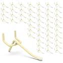 50-Pack Yellow Pegboard Hooks 2 Inch - Fits 1/8 and 1/4 Inch Boards